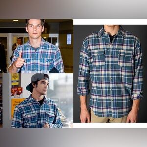 Stapleford Plaid Flannel Work Shirt ASO Dylan O’Brien / Teen Wolf